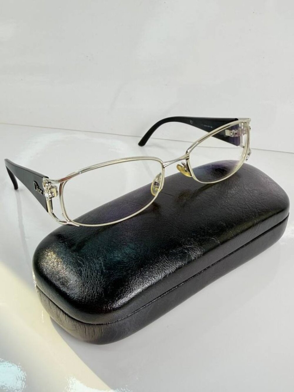 Christian Dior Eyeglasses – Silver & Black | CD3714